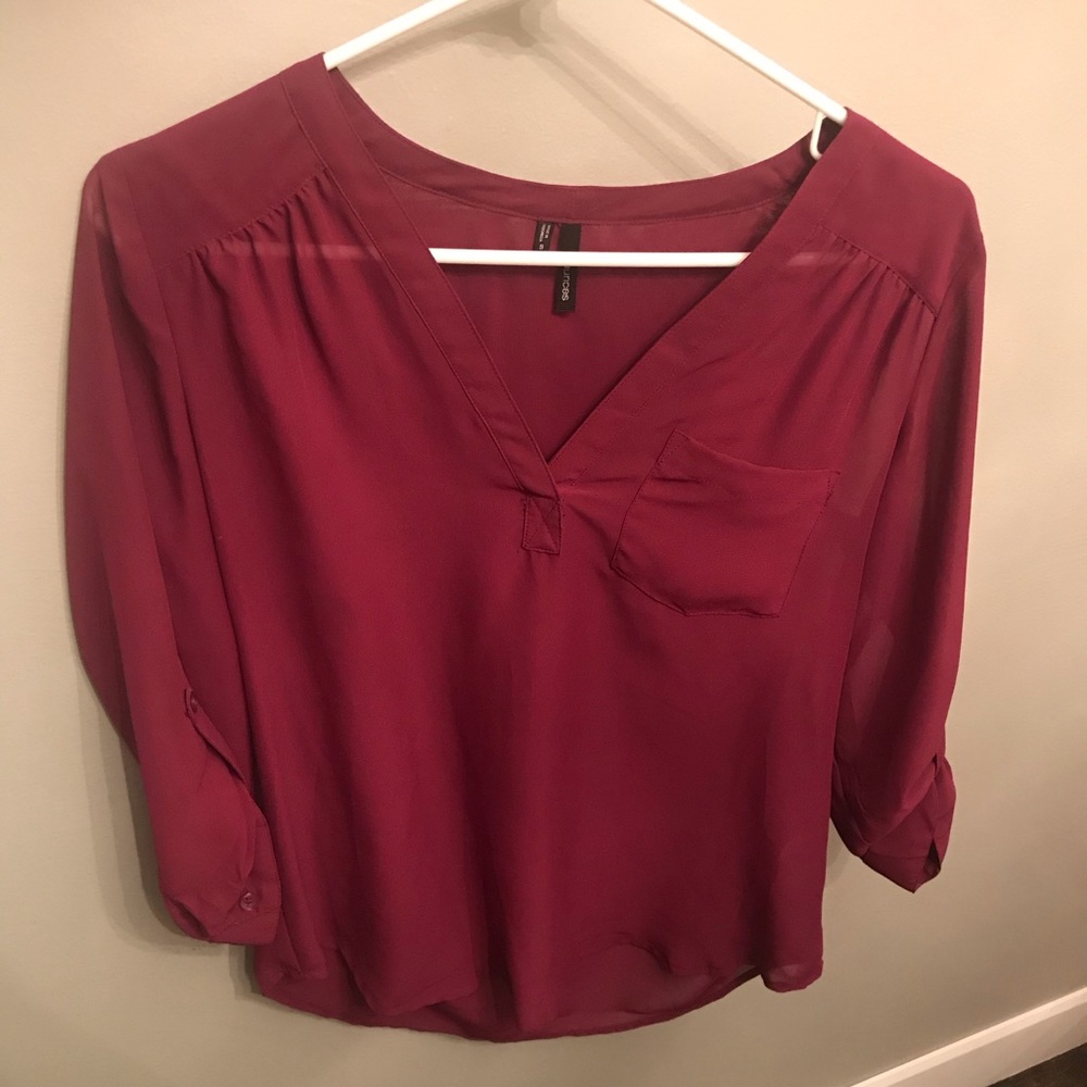V-neck blouse